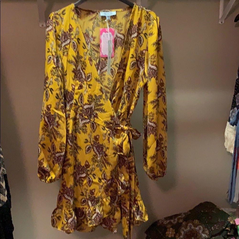 Wrap dress by she + sky